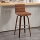 preview thumbnail 123 of 198, 26"/29" Faux Leather Swivel Bar/Counter Stools, Set of 2/3 Single - Saddle Brown - Bar Height
