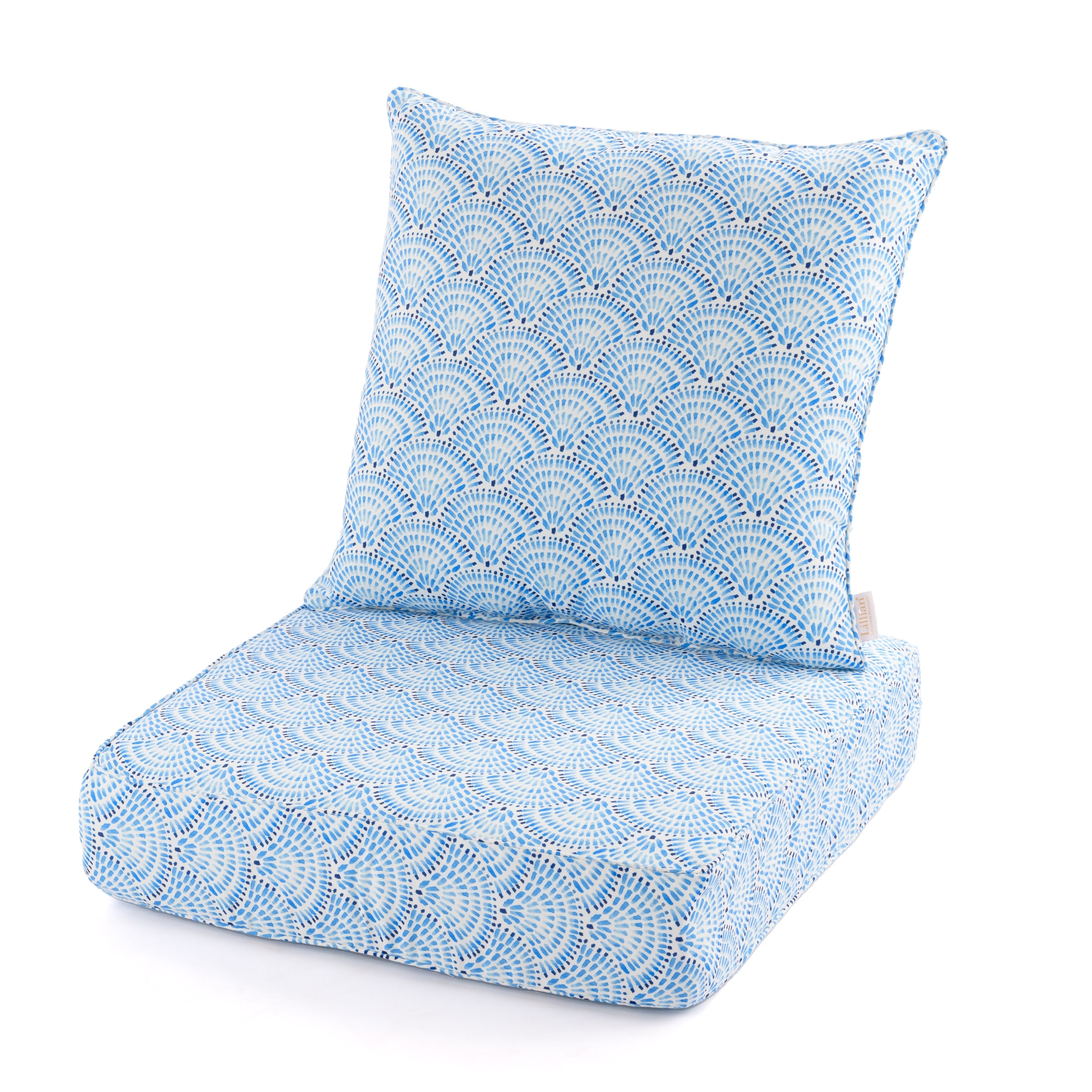 Lillian Palm Beach Retro Collection Outdoor Deep Seat Cushion Set