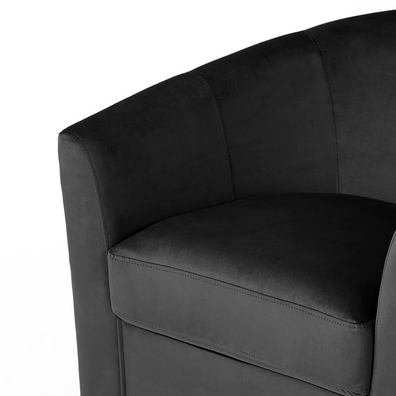 Modern 29"W Upholstered Swivel Barrel Chair for Living Room Set of 2