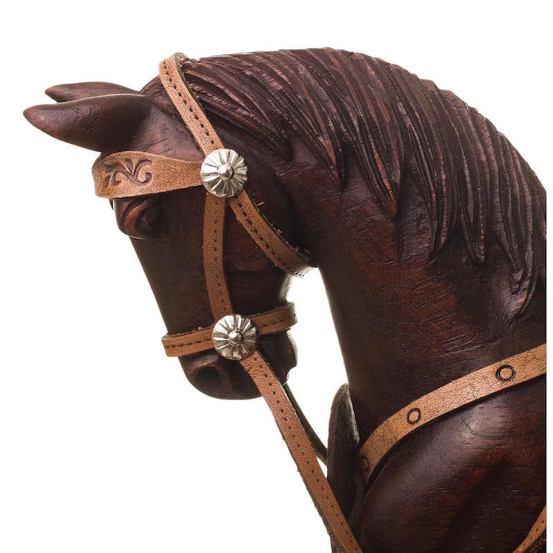 Novica Handmade Prancing Peruvian Paso Horse Cedar Sculpture