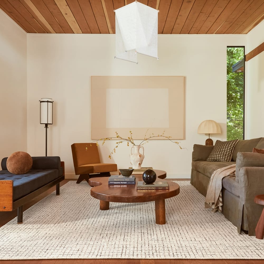 Nuloom Melrose Checked Wool Area Rug