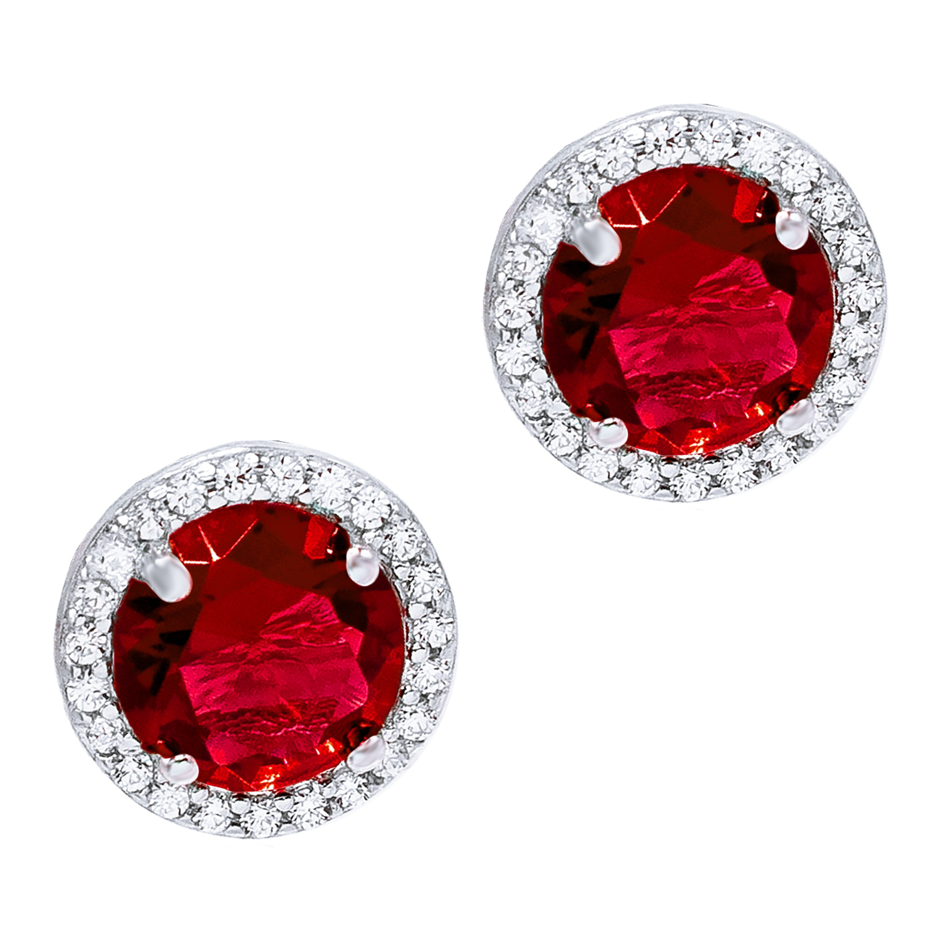 Square Cushion Cut Cubic Zirconia AAA CZ Stud Earrings For Women Simulated Ruby Rose Gold Silver Plated Brass Square Cushion Cut Cubic Zirconia AAA CZ Stud Earrings For Women Simulated Ruby Rose Gold Silver Plated Brass