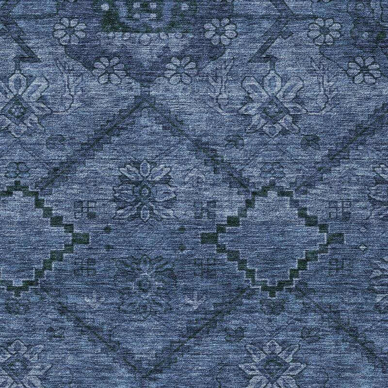 HomeRoots Floral Transitional Rectangle Outdoor Rug