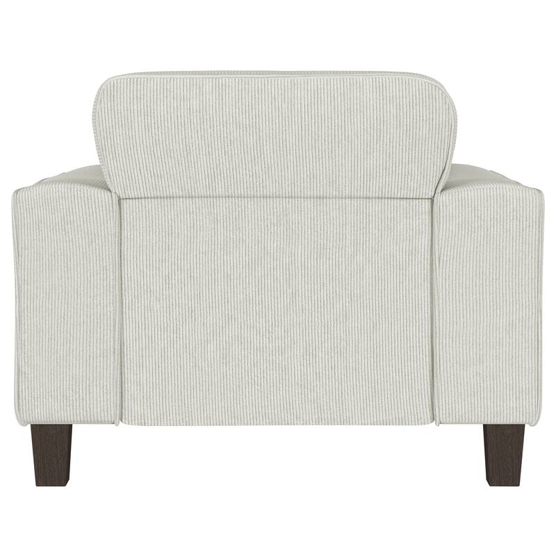 Deerhurst Upholstered Track Arm Tufted Accent Chair Charcoal