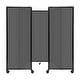 preview thumbnail 83 of 129, Room Divider 360 Folding Portable Partition - Polycarbonate Dark Gray Poly - 6' H x 8'6" W