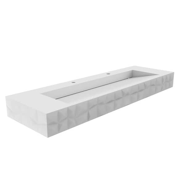 slide 2 of 7, Knightsbrook 36"&60" Floating Wall Mounted Bathroom Sink 60"