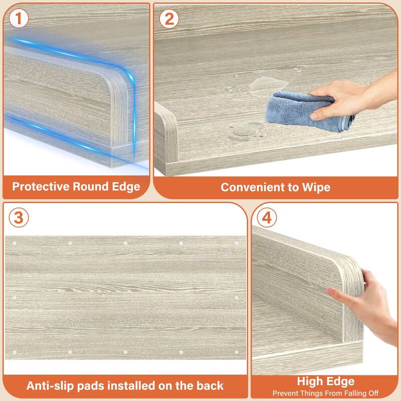 Laundry Countertop for Washer and Dryer, Over Washer Dryer Topper for Storage and Organization