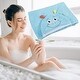 preview thumbnail 6 of 5, 1pcs Soft Absorbent Coral Fleece Hooded Towel for Bathroom Light Blue 53"x31"