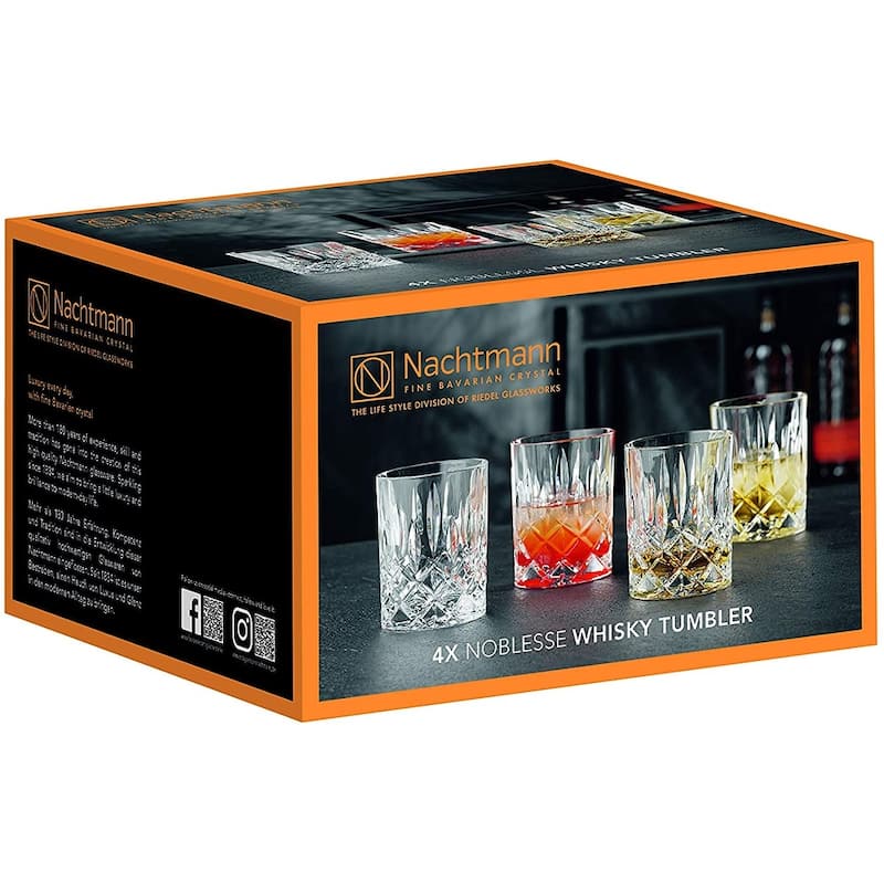 Nachtmann Set of 4 Noblesse Whisky Glasses - 10.4 oz.