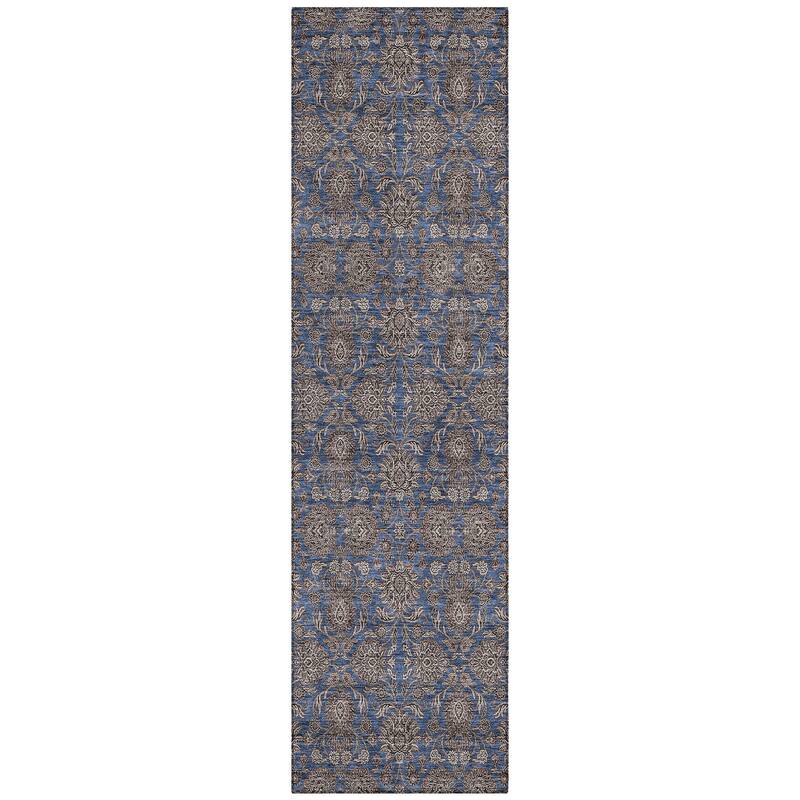 Machine Washable Indoor/ Outdoor Chantille Traditional Floral Rug
