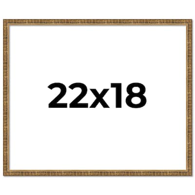 22x18 Frame Gold Kingsley Distressed Solid Wood Picture Frame Width