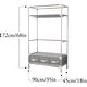 preview thumbnail 3 of 4, Portable Foldable Closet Organizer Hanging Rod Wardrobe with Sturdy Fixed Shelves
