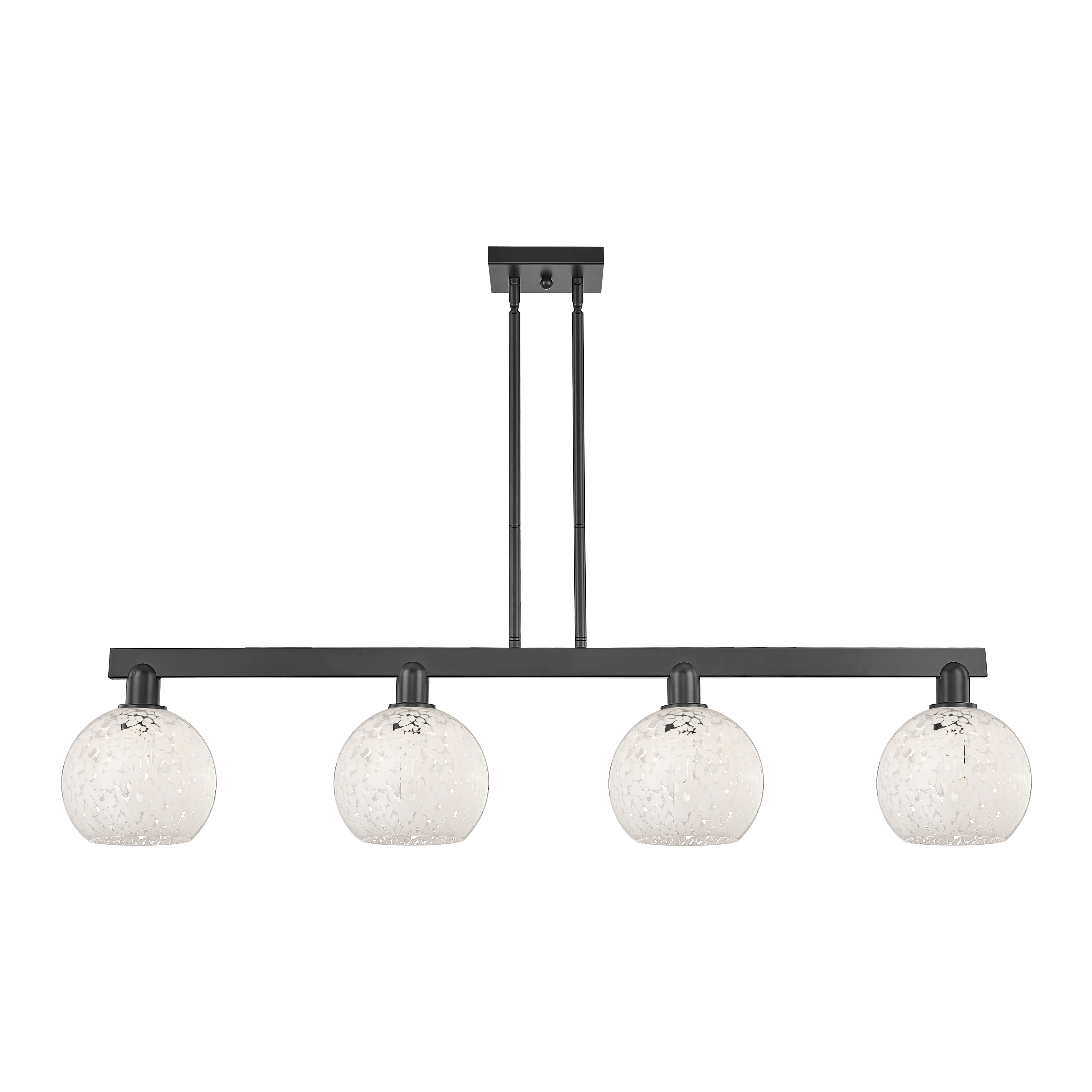 Innovations Lighting Endless Possibilities Arcadia - White Mouchette - 4 Light 51" Stem Hung Island Light