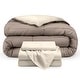 preview thumbnail 49 of 54, Bare Home Down Alternative Reversible Bed in a Bag Sand/Taupe, Sheets: Sand - Twin
