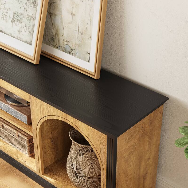 TV Stand for 65 inch TV, Entertainment Center with Shelves