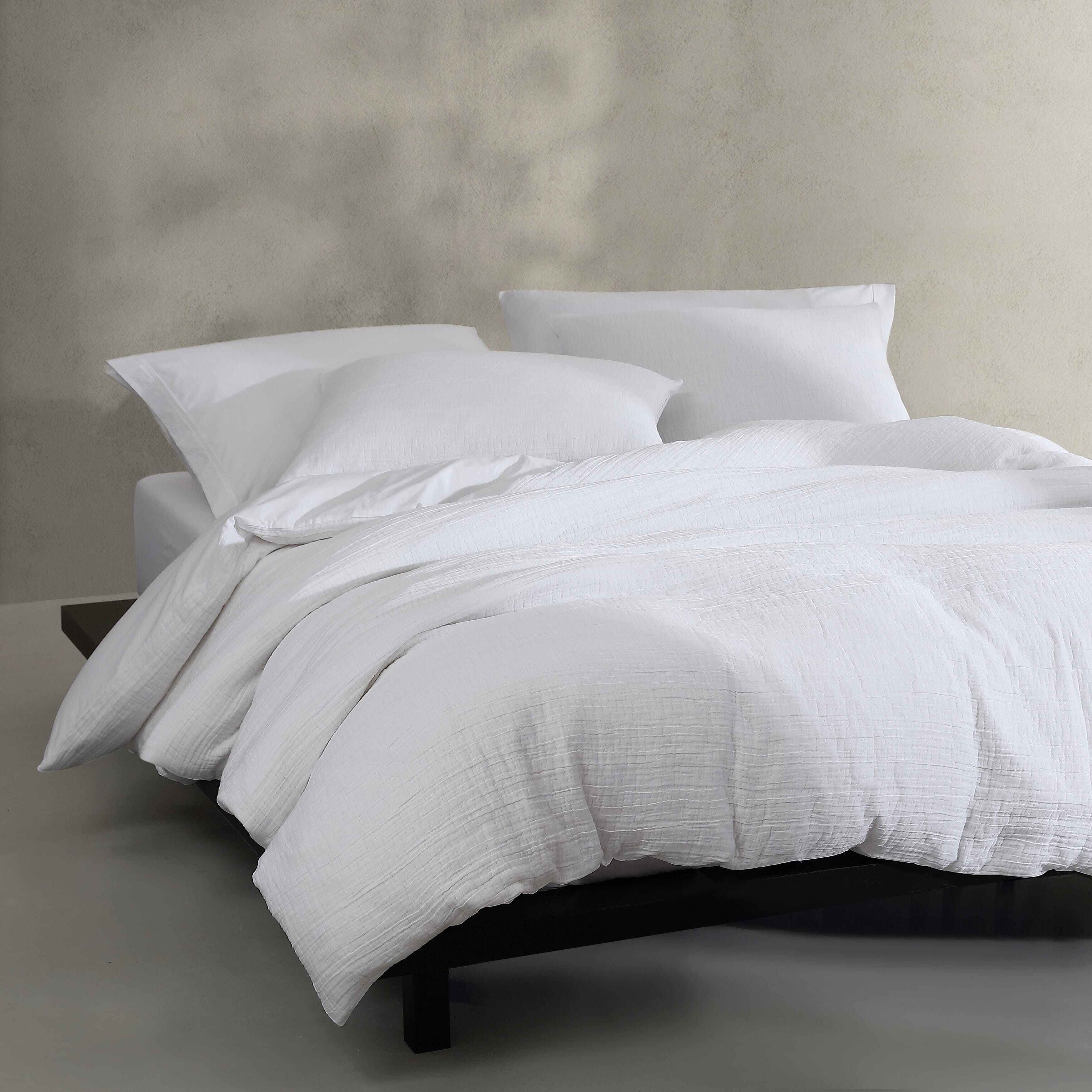 Calvin Klein Washed Texture Solid Cotton Comforter Set Bed Bath Beyond 40837704