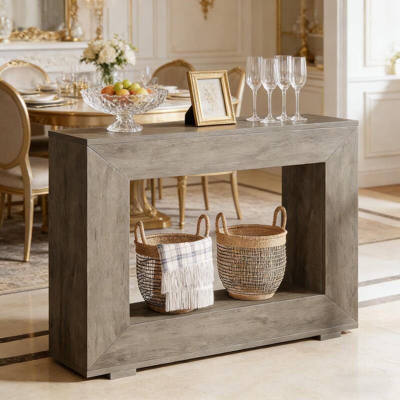 Entryway Sofa Table, Wood Console Table