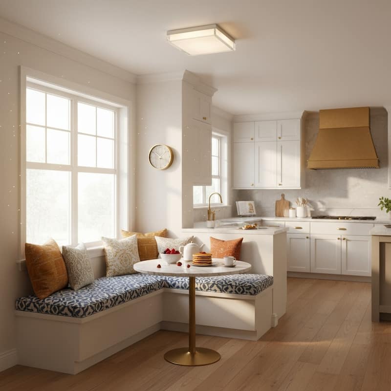 11 Inch Square Flush Mount Integrated LED Light Dimmable 3 Color Temperatures Acrylic Diffuser