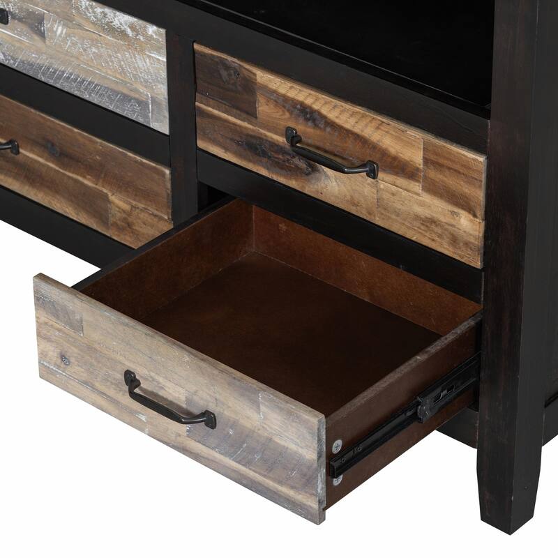 Retro Distressed Wooden TV Stand for up to 65" TVs