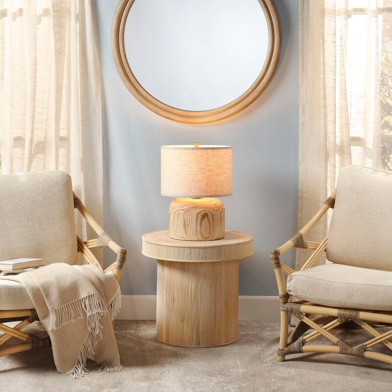 Alden Decor Eden Bamboo Side Accent Table