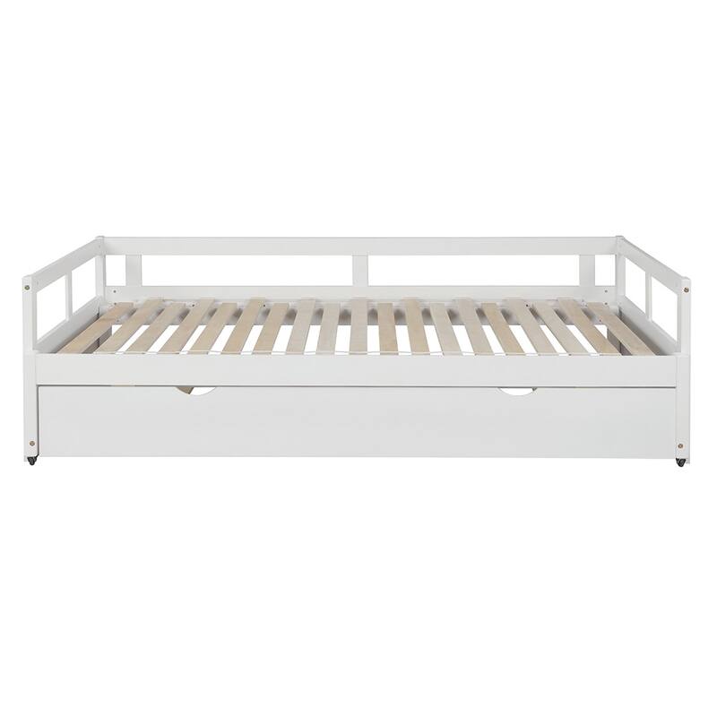 Merax Twin/King Expandable Sleeper Daybed with trundle