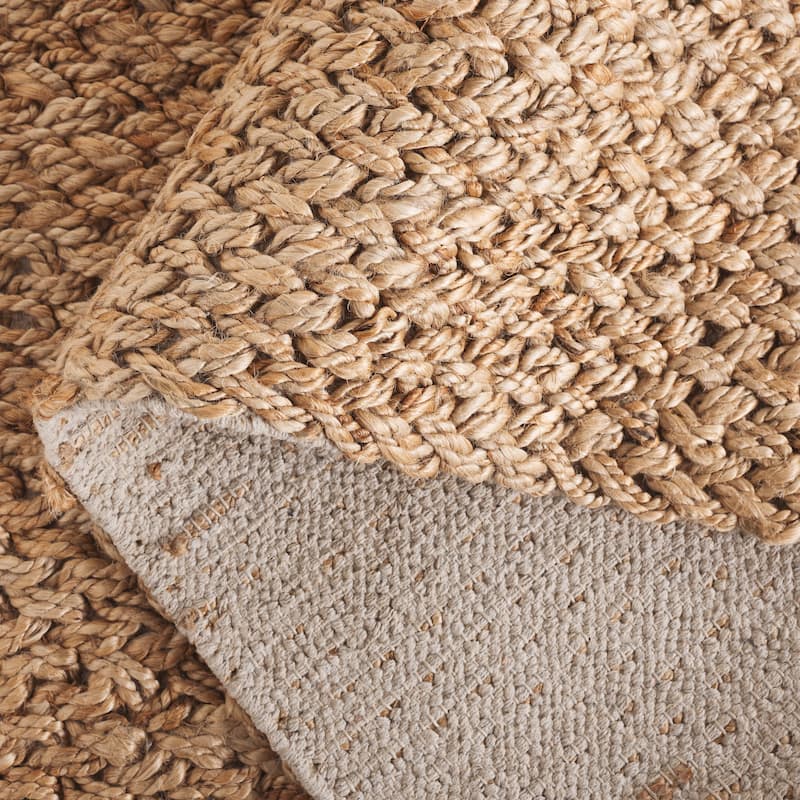 SAFAVIEH Flatweave Natural Gaudenzia Fiber Farmhouse Jute Rug