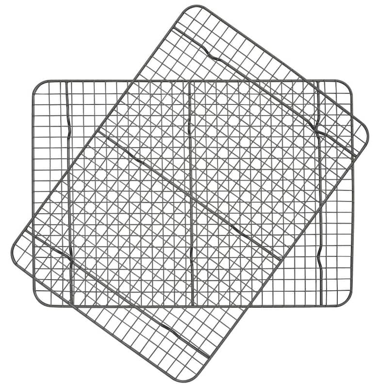 Taste of Home Set of 2 - 17.5 x 12.5-inch Non-Stick Metal Cooling Rack