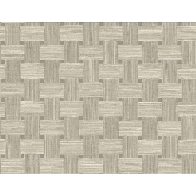 Seabrook Designs Basketweave Embossed Vinyl Unpasted Wallpaper - 27 in. W x 27 ft. L - Yerba