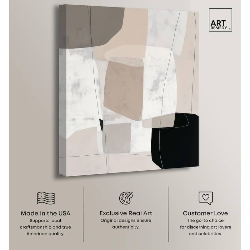 Neutral Forms I Canvas by Art Remedy, Gallery Wrapped