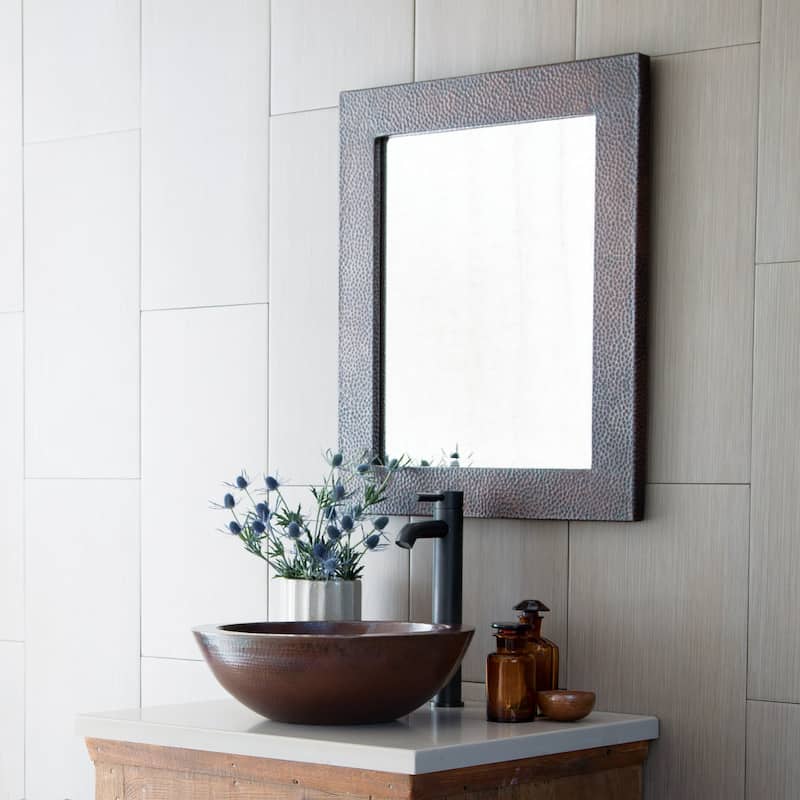 Native Trails Sedona Rectangular 26"H x 22"W Beveled Copper Mirror
