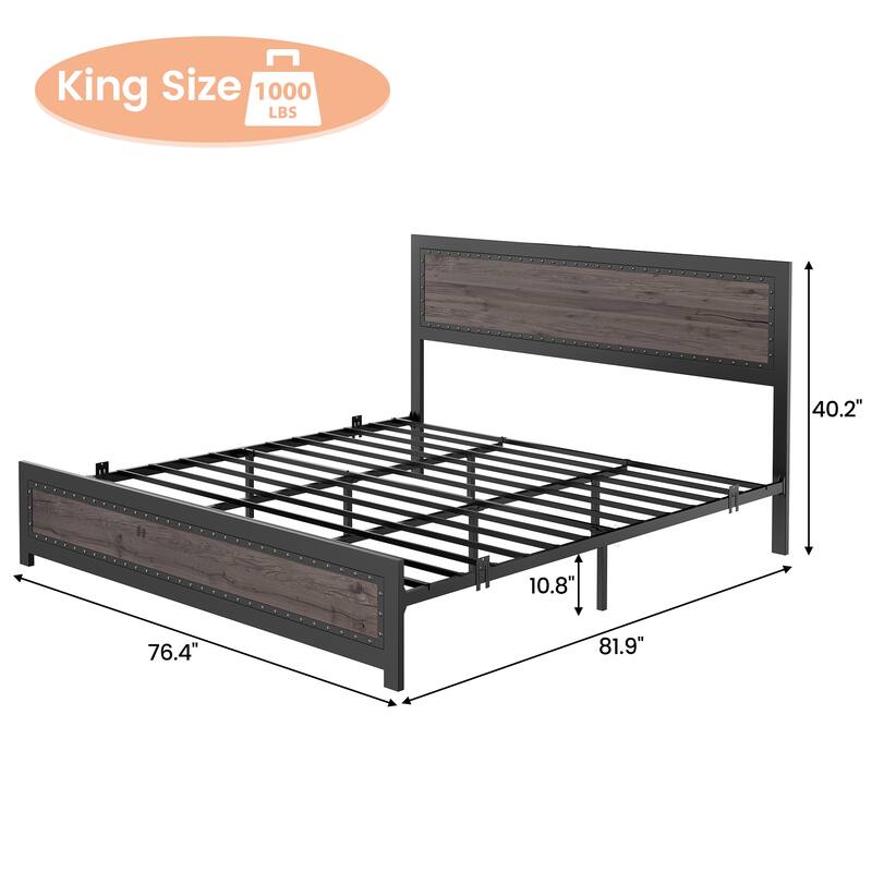 Bed Frame with Headboard
