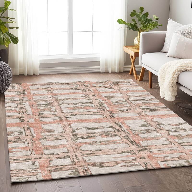 Premium Washable Super Soft Transitional Mayfield Rug - Pink - 5' x 7' 6" - Rectangle