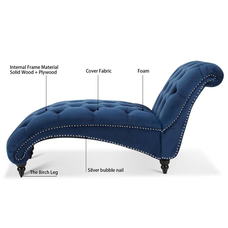Tufted Armless Chaise Lounge chairs,High quality and durable,Stylish and simple