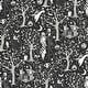 preview thumbnail 1 of 7, Disney Tim Burton's The Nightmare Before Christmas Black Forest Peel and Stick Wallpaper by RoomMates