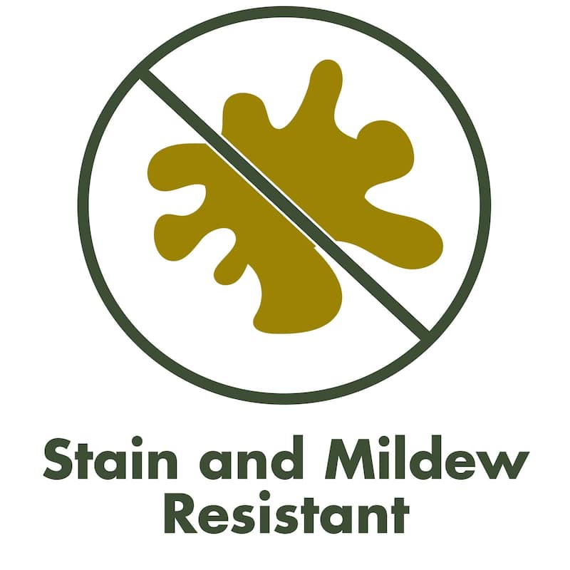 Green Solid Tufted Outdoor Wicker Cushion Set for Bench and 2 Seats