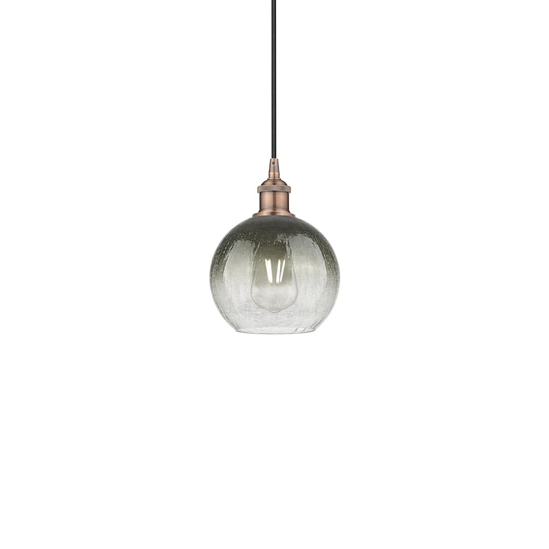 Innovations Lighting 616-1P-11-8 Brookhaven Globe Pendant Brookhaven - Antique Copper / Slate