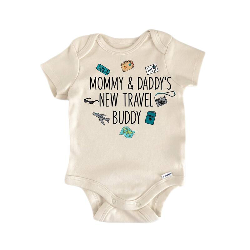 Travel Adventure Buddy - Baby Boy Girl Clothes Infant Bodysuit Funny Cute Newborn - Pink - 0-3M