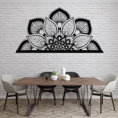 Mandala Art Metal Wall Decor for Home and Outside - Wall-Mounted Geometric Wall Art Decor