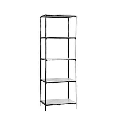 Emryn Marble Bookcase - 28" x 19" x 79"