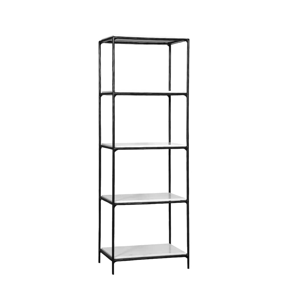 Emryn Marble Bookcase - 28" x 19" x 79"