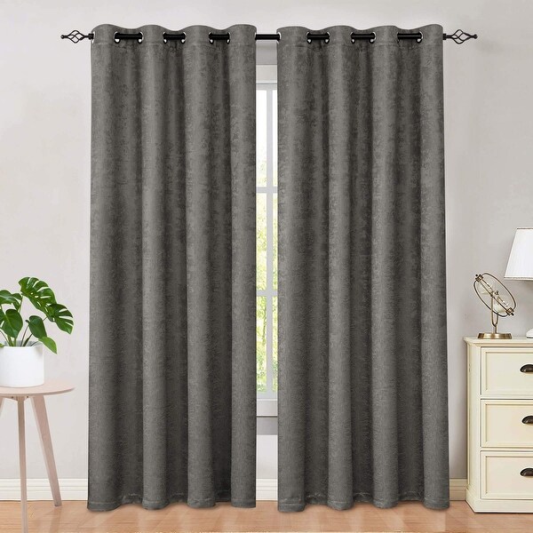 Subrtex Blackout Curtain Solid Thermal Window Drapes Panel Pair. Opens flyout.