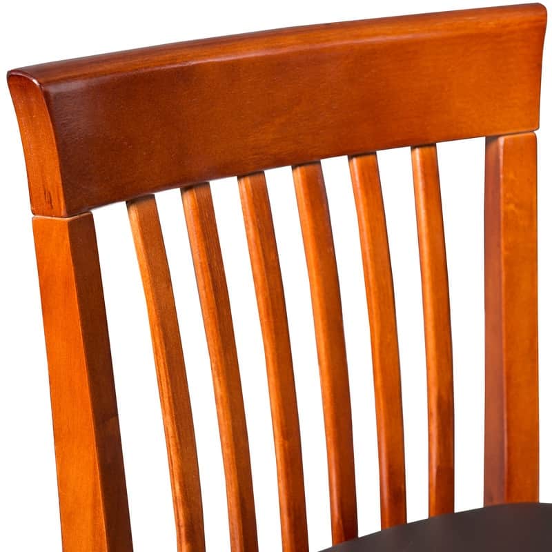 Linon Floresti Dark Cherry Mission-back Counter Stool - N/A