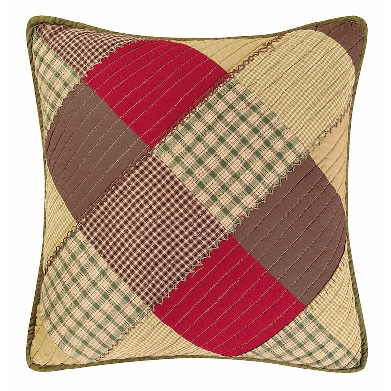 18" x 18" Oak Ridge Stripes Quilted Pillow