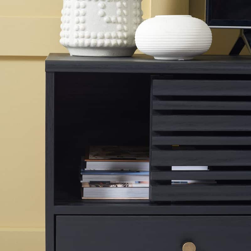 SAFAVIEH Alatar 3-Drawer Entertainment TV Media Stand (65" Flatscreen TV) - 58.7 in. x 15.2 in. x 23.9 in.