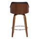 preview thumbnail 11 of 13, Alec Upholstered Wood Counter or Bar Swivel Stool