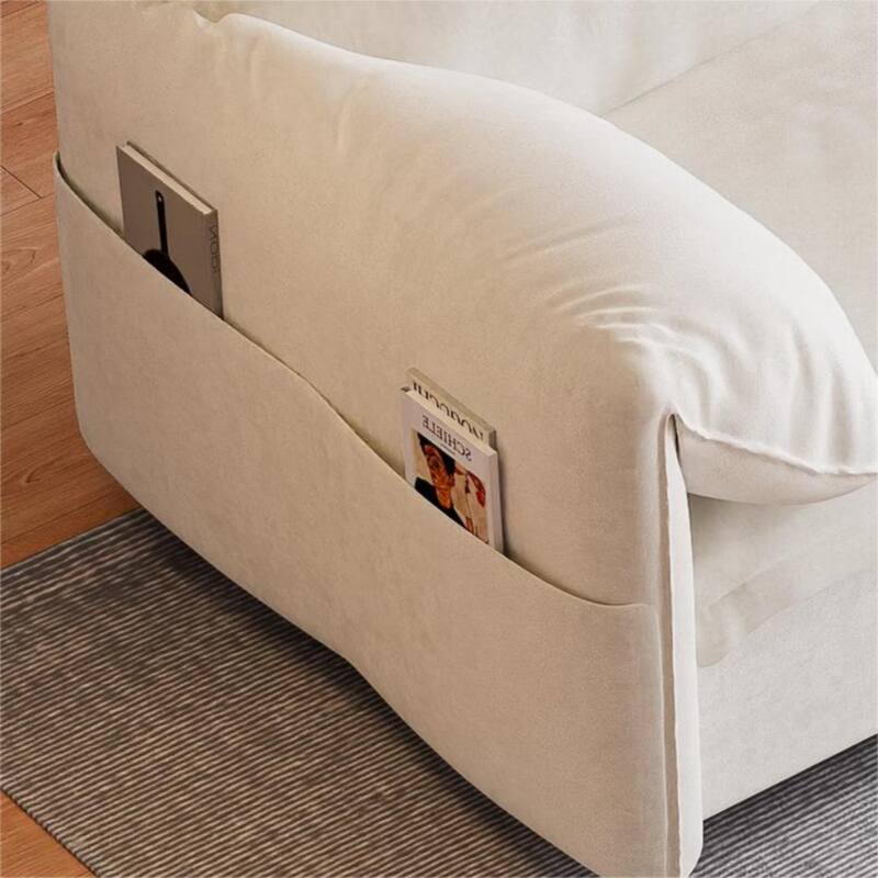 63.8" Queen Pull Out Sofa Bed, 3-in-1 Convertible Sleeper Sofa with Side Storage,Multi-Functional Velvet Loveseat Bed