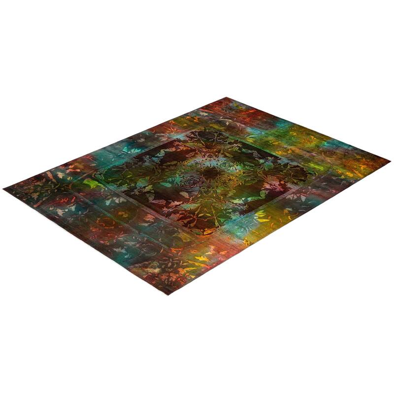 Vibrance, One-of-a-Kind Hand-Knotted Area Rug - Multi, 9' 10" x 13' 10" - 9' 10" x 13' 10"