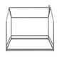 preview thumbnail 15 of 31, Full Size House Bed Wood Bed Low House Playhouse Bed with Headboard and Footboard, Toddler Floor Bed Frame for Boys, Girls