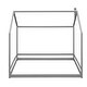 preview thumbnail 18 of 20, Full Size House Bed with Playhouse Design, Sturdy Pine Wood Frame for Kids' Fun and Comfortable Sleep