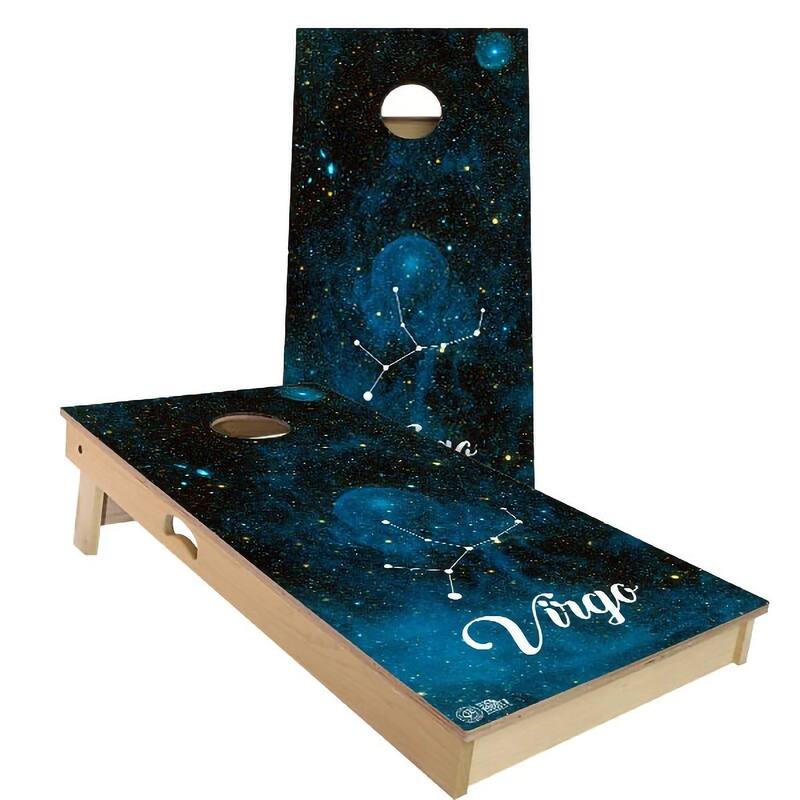 Virgo Outdoor Cornhole Board Set - Premium 2x4 - Include Case + Edge Lights